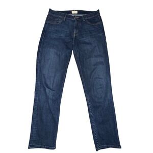 Mother The Dropout Womens 25 Blue Denim Relaxed Boyfriend Flowers From The Storm